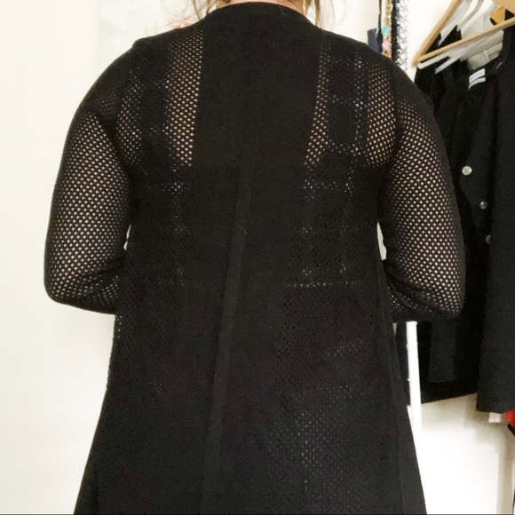 Black suede cardigan - Picture 4 of 4